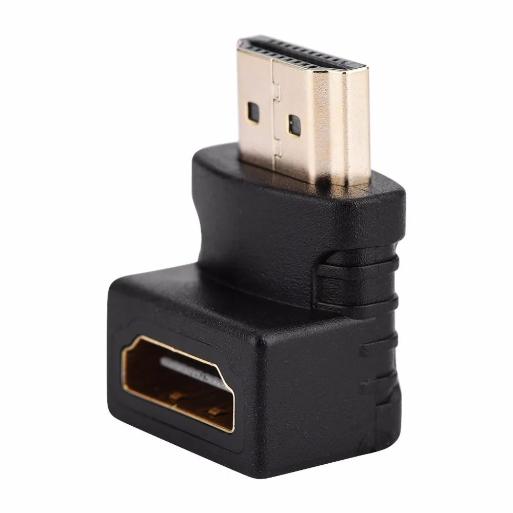 HDMI Cable Adapter Converters 90 Degree Angle HDMI Male to HDMI Female for 1080P HDTV Cable Adaptor Converter Extender