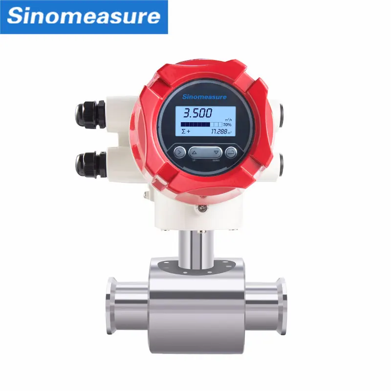 

liquid waste water flow meter price 4-20mA RS485 digital water Electromagnetic Flow meter magnetic flowmeter with LED display