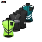 Светоотражающий мотоциклетный жилет WOSAWE, защитная безрукавка, высокой видимости, для езды на велосипеде и ночных прогулок