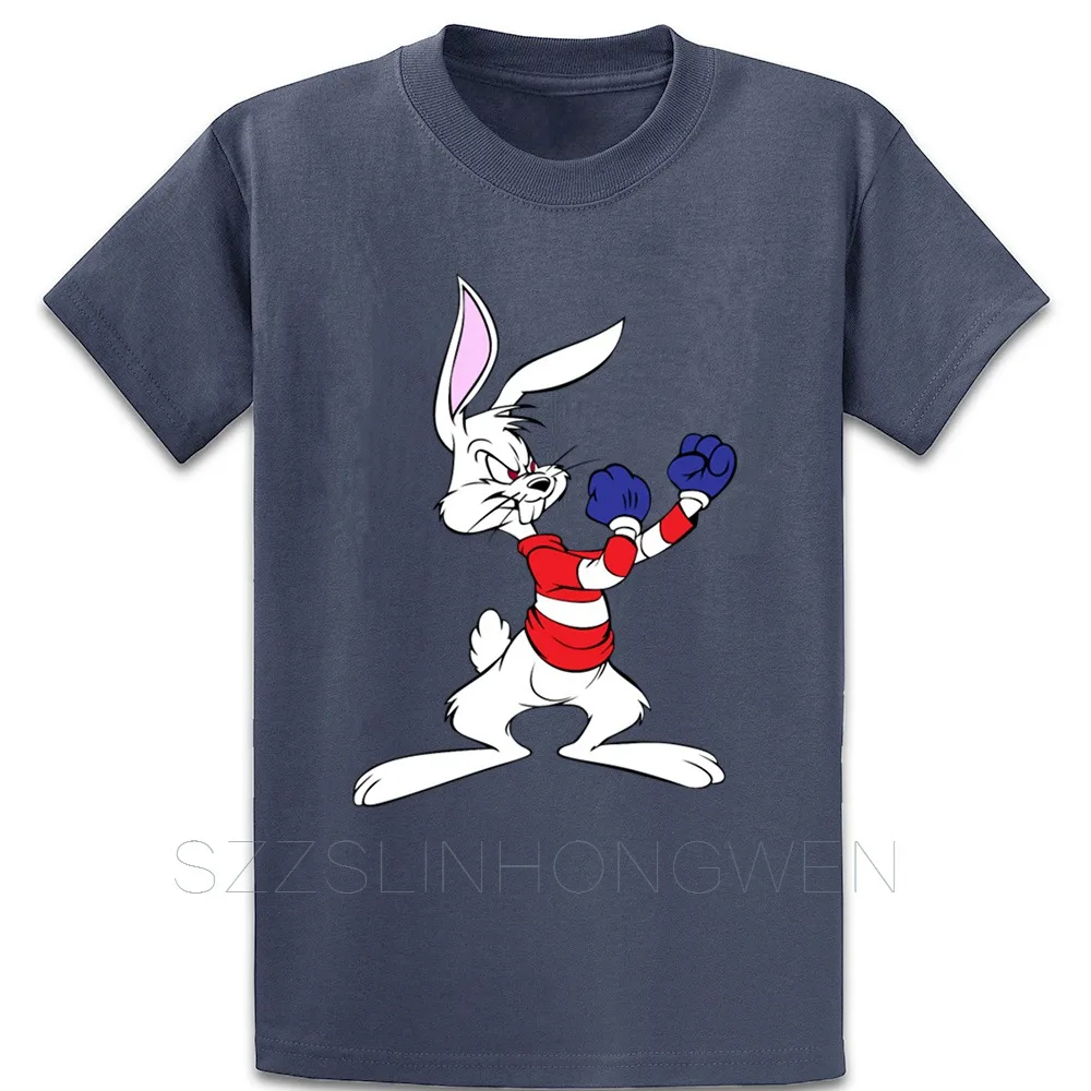 Bucks Bunny Boxing T Shirt Cotton Kawaii Sunlight Round Neck Summer Style Building Customized Cool | Мужская одежда