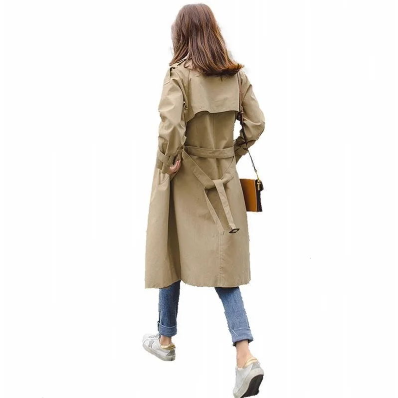 Модные ветровки Manteau длинный Femme Hiver Тренч осеннее пальто Женская парка мода Mujer