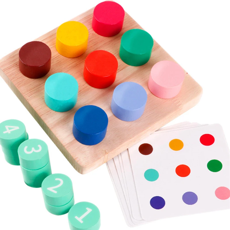 

Bottle Cap Challenge De Color Forma Memory Game Kids Children Toys Juguetes Educativos Para Niños Jouet En Bois