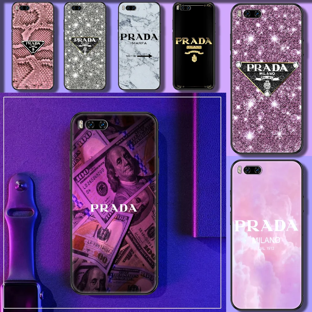 

Italy pra luxury Brand da Phone case For Xiaomi Mi Max Note 3 A2 A3 8 9 9T 10 Lite Pro Ultra black trend Etui pretty shell