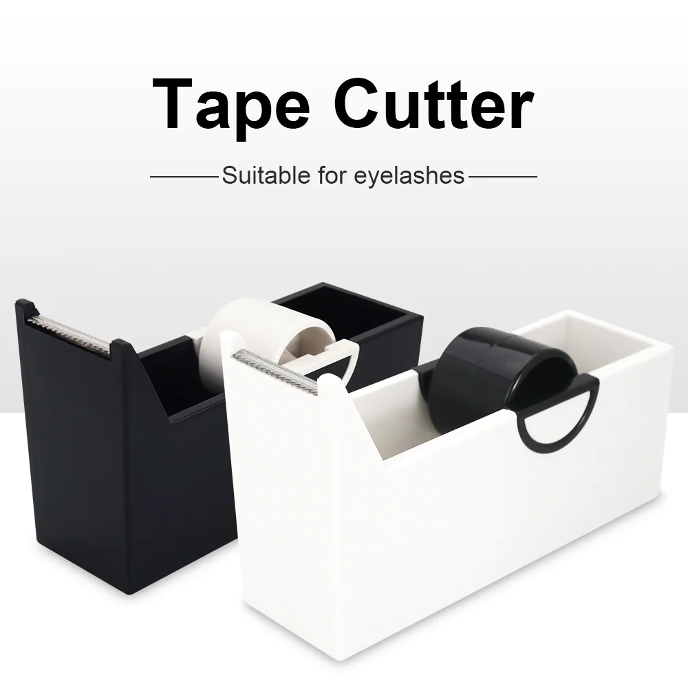 

GAHAMACA Eyelash Extension Tape Cutter Holder Plastic Adhesive Rotating Grafting Eyelashes Dispenser Cutting Beauty Makeup Tools