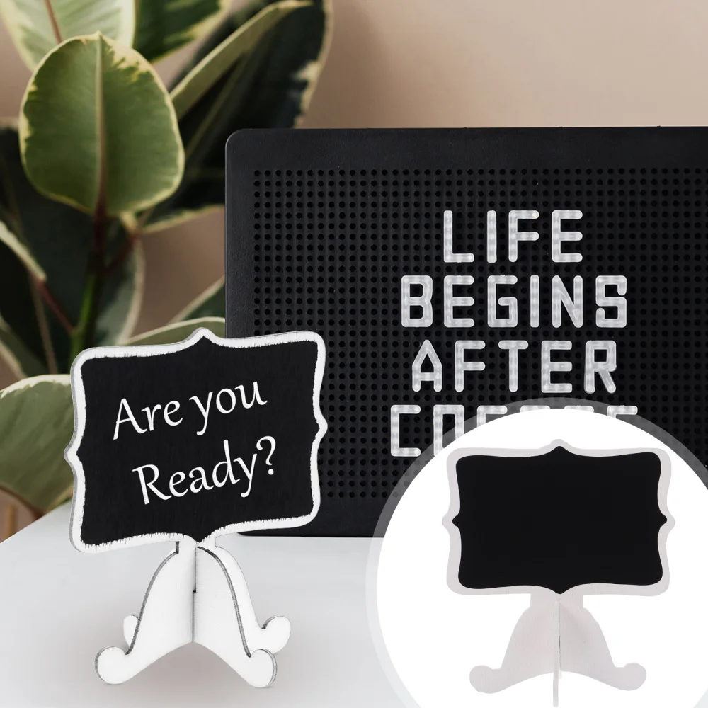 

20pcs Mini Wooden Message Blackboards Wooden Wedding Decorative Chalkboard