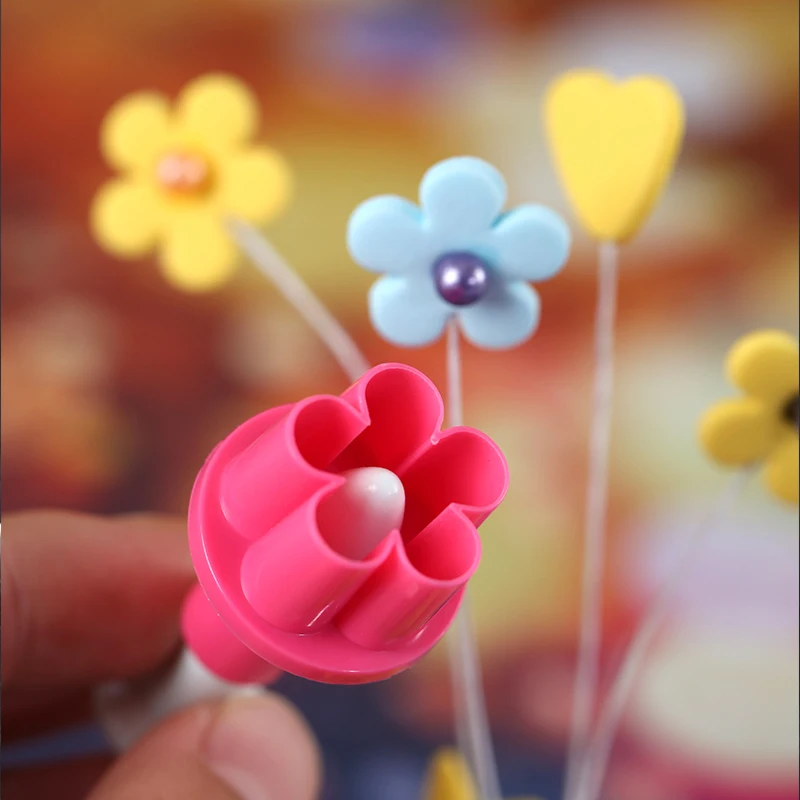 

5Pcs/Set Heart Star Flower Plunger Fondant Cutter Sugarcraft Cake Decorating Tools DIY Cookie Stamper Baking Accessories