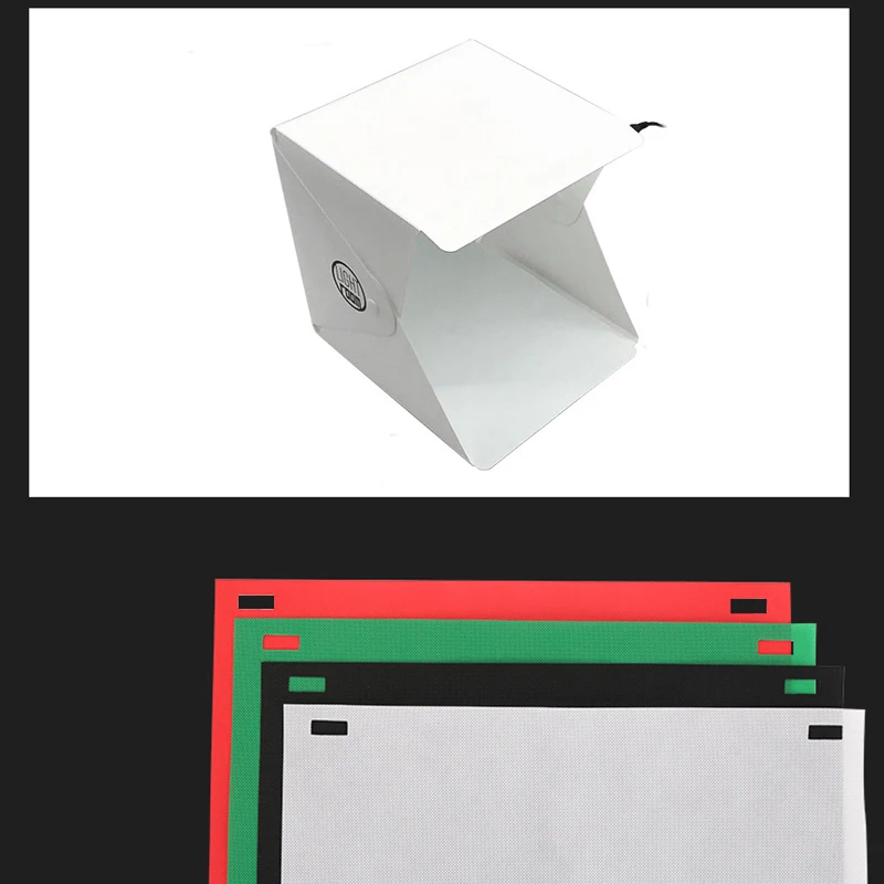 Baolyda 20 см студия Лайт бокс для фотографий Фотография СВЕТОДИОДНЫЙ свет мини