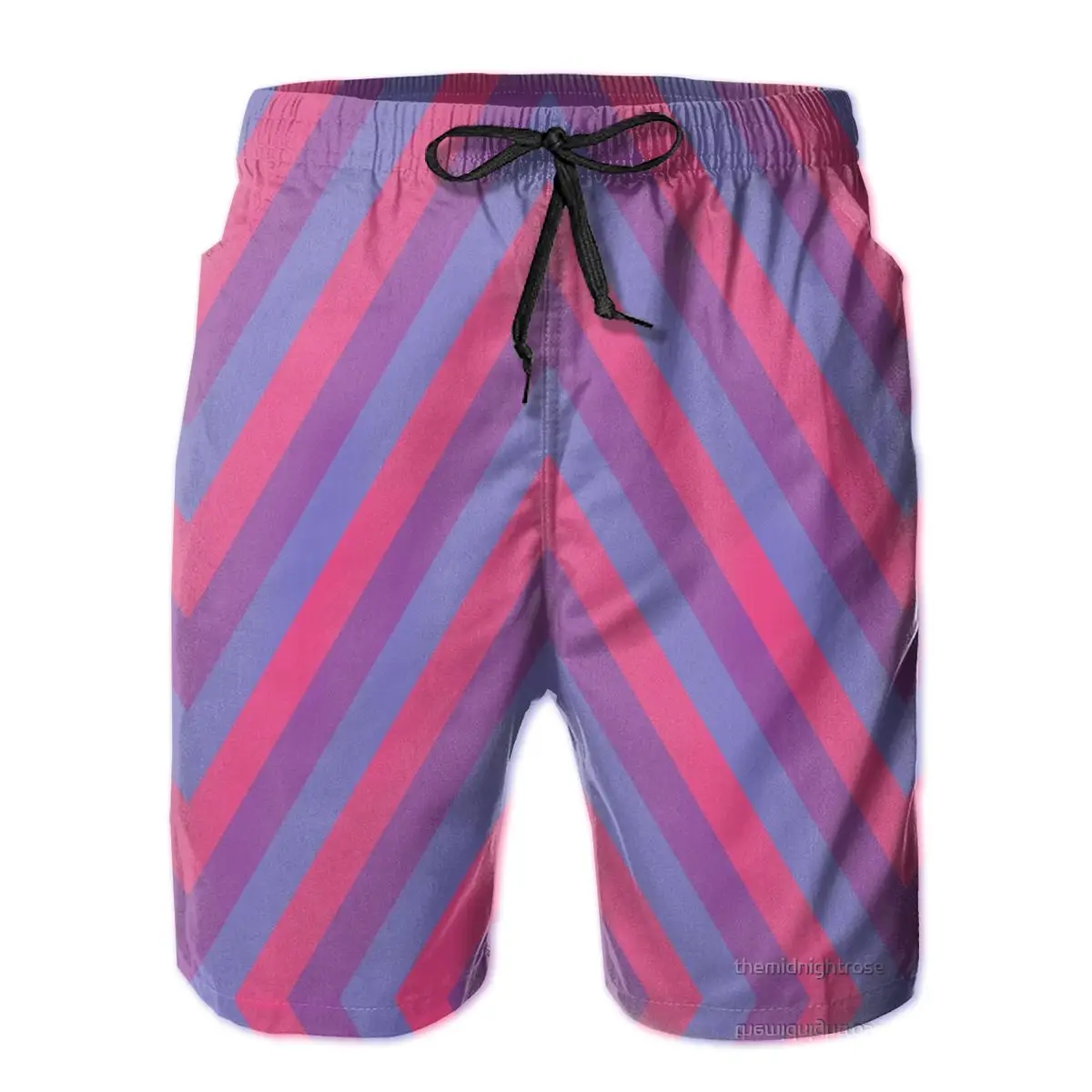 

Causal Breathable Quick Dry Funny Sarcastic R333 running Bisexual Pride Flag Chevrons Hawaii Pants