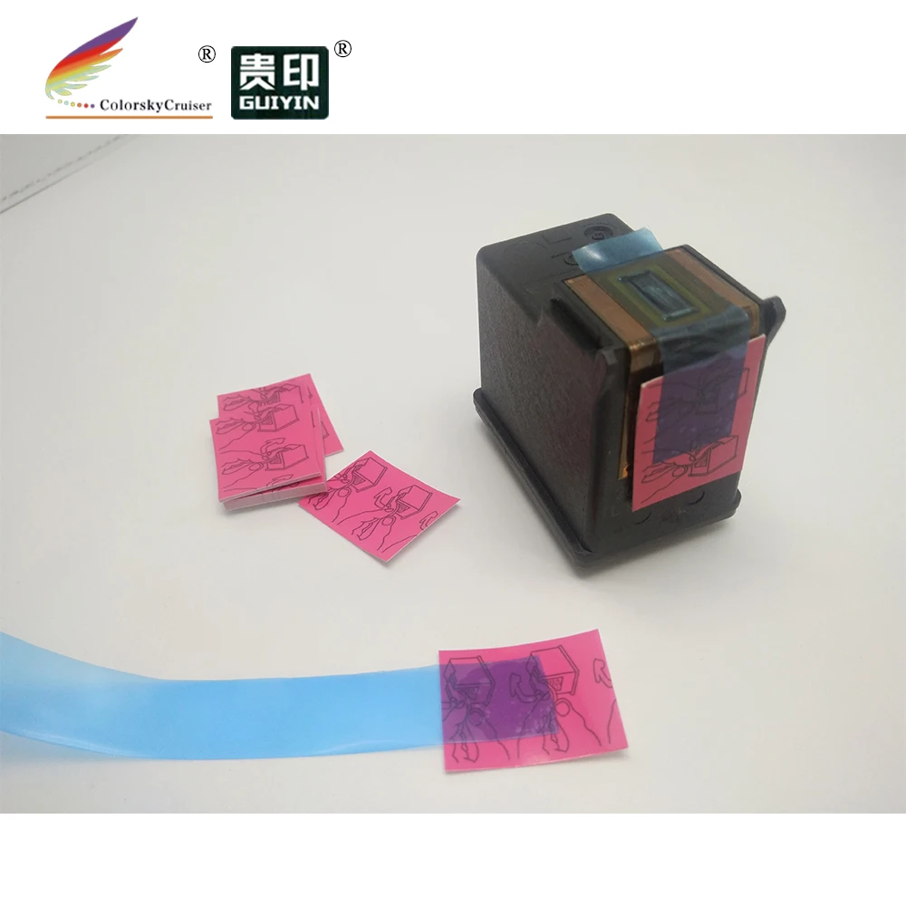 

(red tag) red tag cartridge label tab for HP for lexmark for dell for samsung ink cartridge sealing with blue tape 600pcs/lot