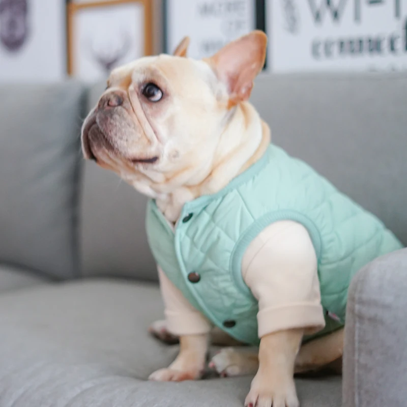 Хлопковый костюм в клетку с бриллиантами для домашних животных утепленная