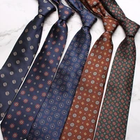 8cm classic mens formal dress neck ties male business striped floral pattern neckties groom shirt wedding necktie corbatas