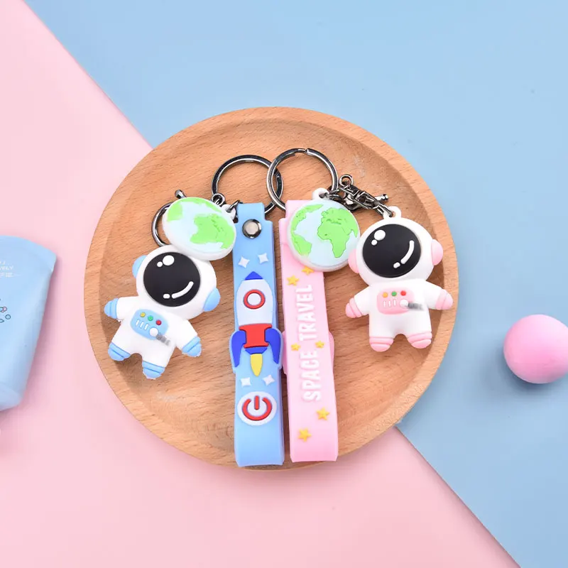 

Cartoon Astronaut Spaceman Keychain Doll School Bag Pendant Car Keychain Ring