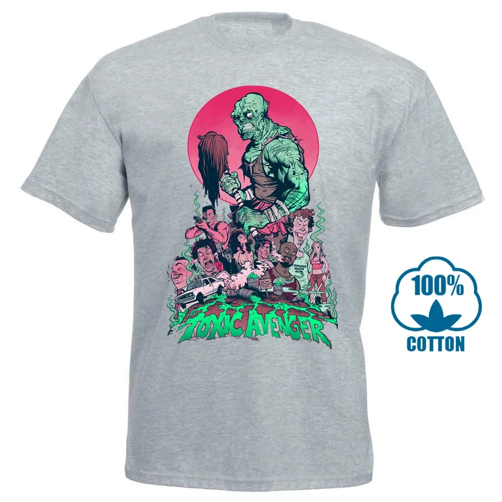 Серый Toxic Мститель рубашка Toxic Розовый S 5Xl Графический Футболка мужская футболка короткий рукав круглый вырез - Цвет: Серый