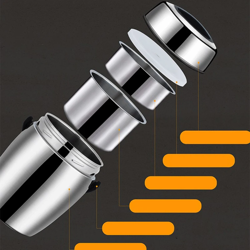 Контейнер бенто портативный из нержавеющей стали с вакуумной изоляцией 10 часов