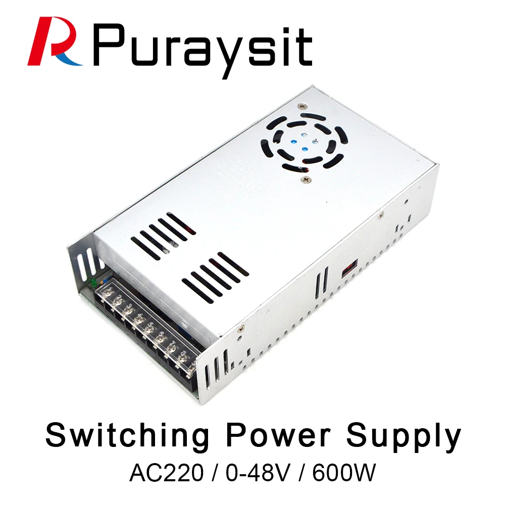 

600W 48V 12.5A Switching Power Supply Driver Transformers AC110V 220V TO DC48V SMPS for Led Strip Modules Light CCTV 3D Printer