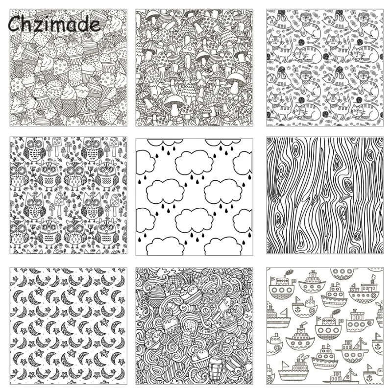 Силиконовые штампы Chzimade для скрапбукинга глина художественных работ | Дом и сад