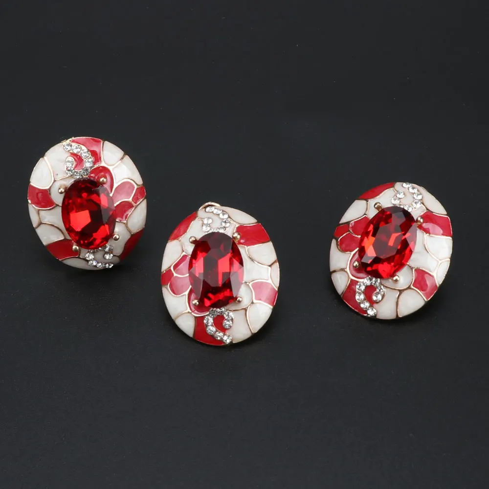 Женский комплект ювелирных изделий CYNTHIA набор украшений золотого цвета