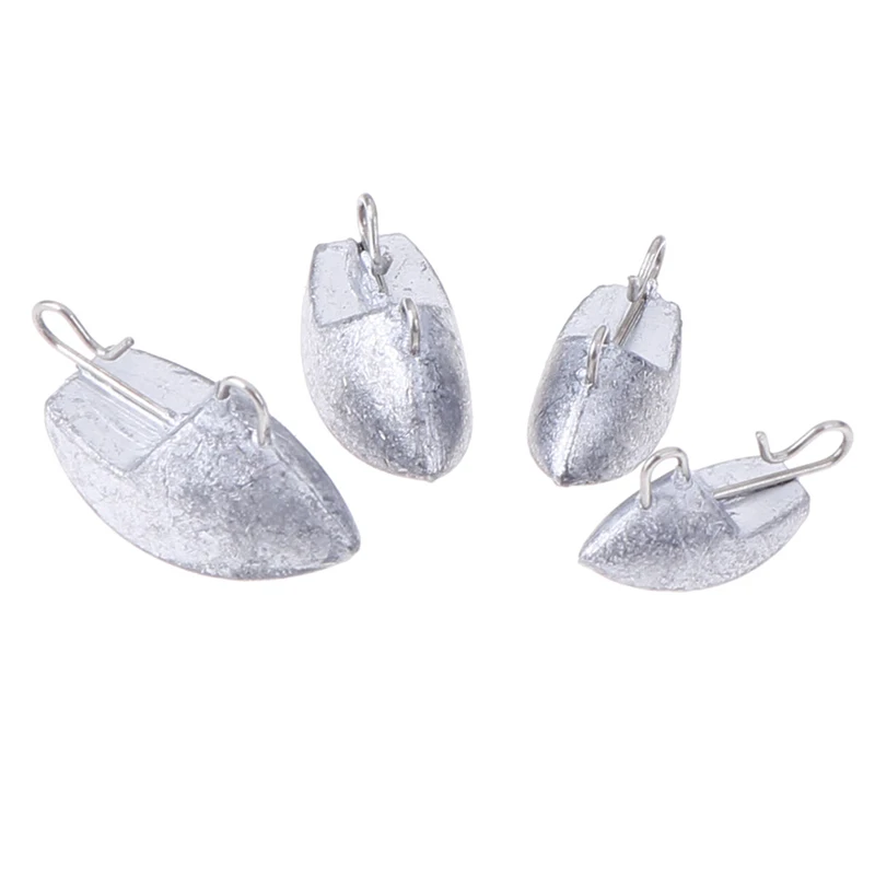 

10Pcs/set Universal Lead Head Weight 2/3/5/7g Match Crank Hook Jig Head Carp Fishing Accessories