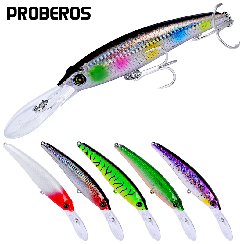 PROBEROS 5 шт./лот приманка для рыбной ловли 46 г 1 64 унции приманки в форме гольяна с