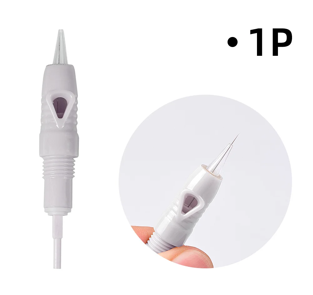 Тату для бровей, 10 шт. в партии, 1D/1R/3R/5R/7R/3FP/5FP/7FP, Одноразовые стерилизованные иглы для татуажа, Перманентный макияж, наконечники для бровей