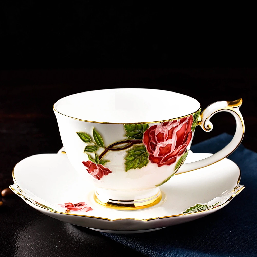 

Flower Cups Mugs Tea Cups and Saucer Sets 12 Pieces Turkish Coffee Cups Original Breakfast Cups Cup Set for 6 People