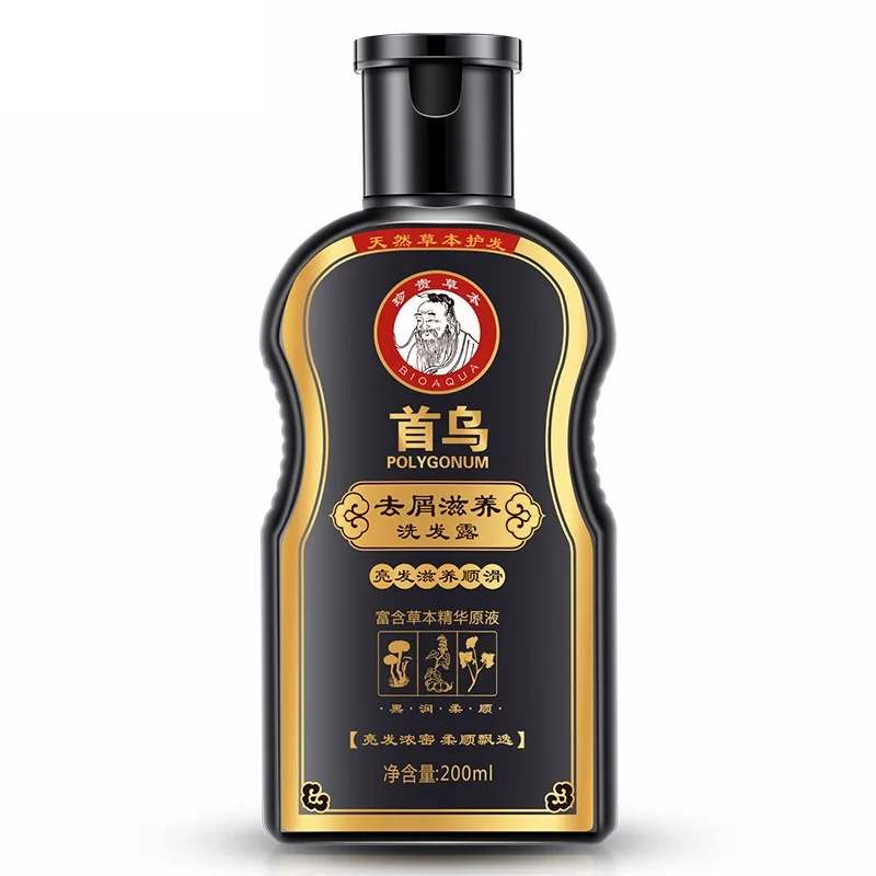 

Polygonum Multiflorum Anti-Dandruff Shampoo For Anti Hair Loss Moisturizing Refreshing Oil Control Black Hair Care 200ml