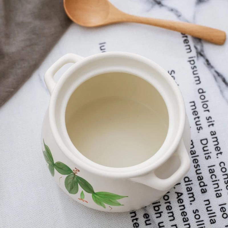 

Small casserole household mini baby milk powder rice noodle soup hot pot open fire high temperature gas clay tableware