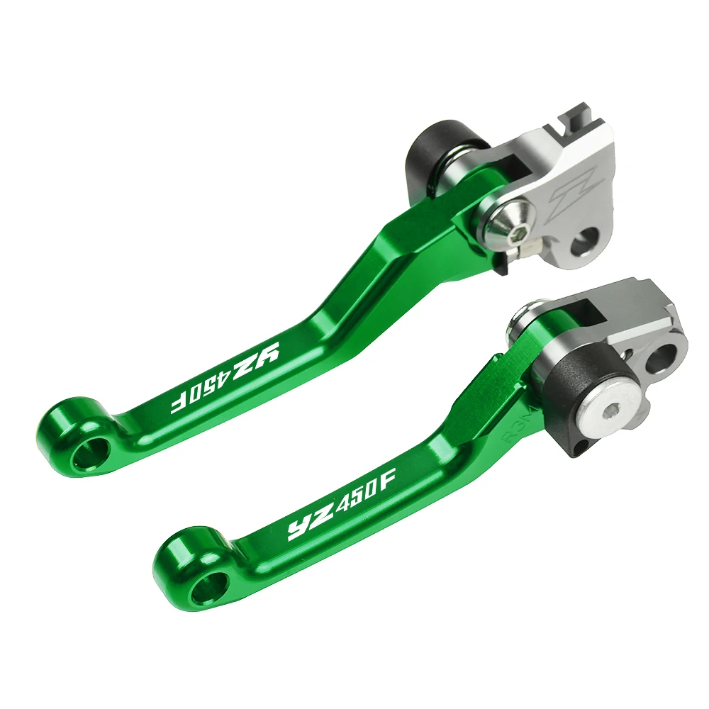 Green Для Yamaha YZ450F YZ 450F 2009 2010 2011 2012 2013 Мотоцикл CNC Ручка складной тормозной рычаг сцепления - Цвет: Green