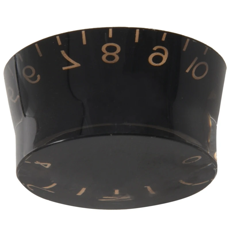 4 шт. черный акрил + пластиковая верхняя шляпа ручка для гитары регулятор скорости