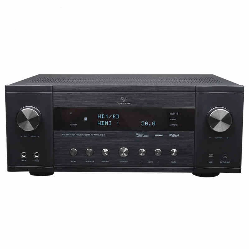 

Победитель/AD-9313EHD Bluetooth вход 5,1 HD Домашний кинотеатр высокой мощности видео K Интегрированный усилитель мощности 8Ω, 150W