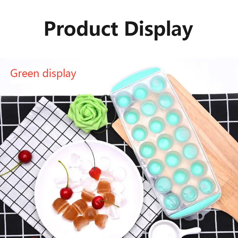 Hot Sale New Round 3 Color 3x7 Ice Tray Mold Refrigerator Bar Kitchen Cream Cube Manufacturing Mould | Дом и сад