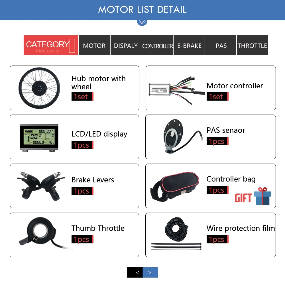 Bestellen Elektrische Fahrrad 48V 500W Vorne Hub Motor Fett Bike Kit 20'' 26'' 4,0 Dropout 135-142mm Für Ebike Schnee Bike Conversion Kit