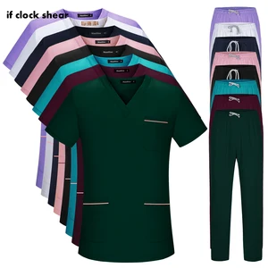 Униформа медсестры для стоматологической больницы, рабочая одежда для домашних животных, врачей, дышащая однотонная Спецодежда для клиники домашних животных