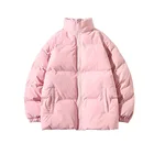 Зимняя куртка, женские парки, утепленное теплое пальто, мужская куртка с воротником-стойкой, однотонная парка, пальто розового, синего, черного цветов, модная модель 5XL