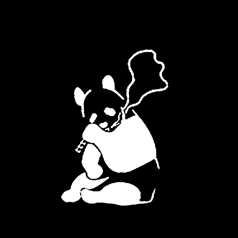 13 9*9 5 см курить панда автомобильный бампер Стикеры веселый автомобиль окно