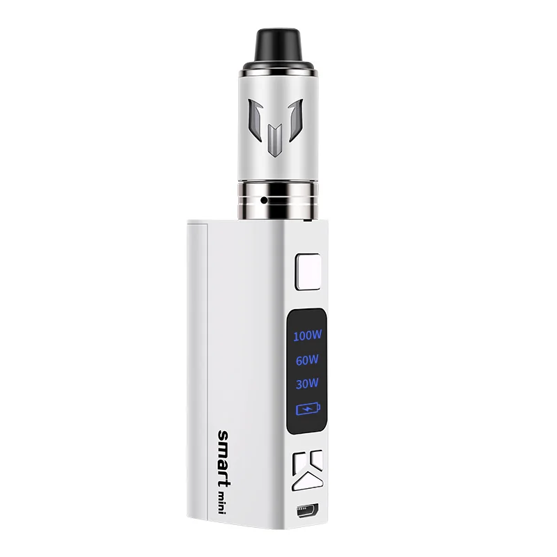 Smart Mini 100 Вт Vaper Displa комплект огромный дым 2 0 мл бак коробка мод электронная