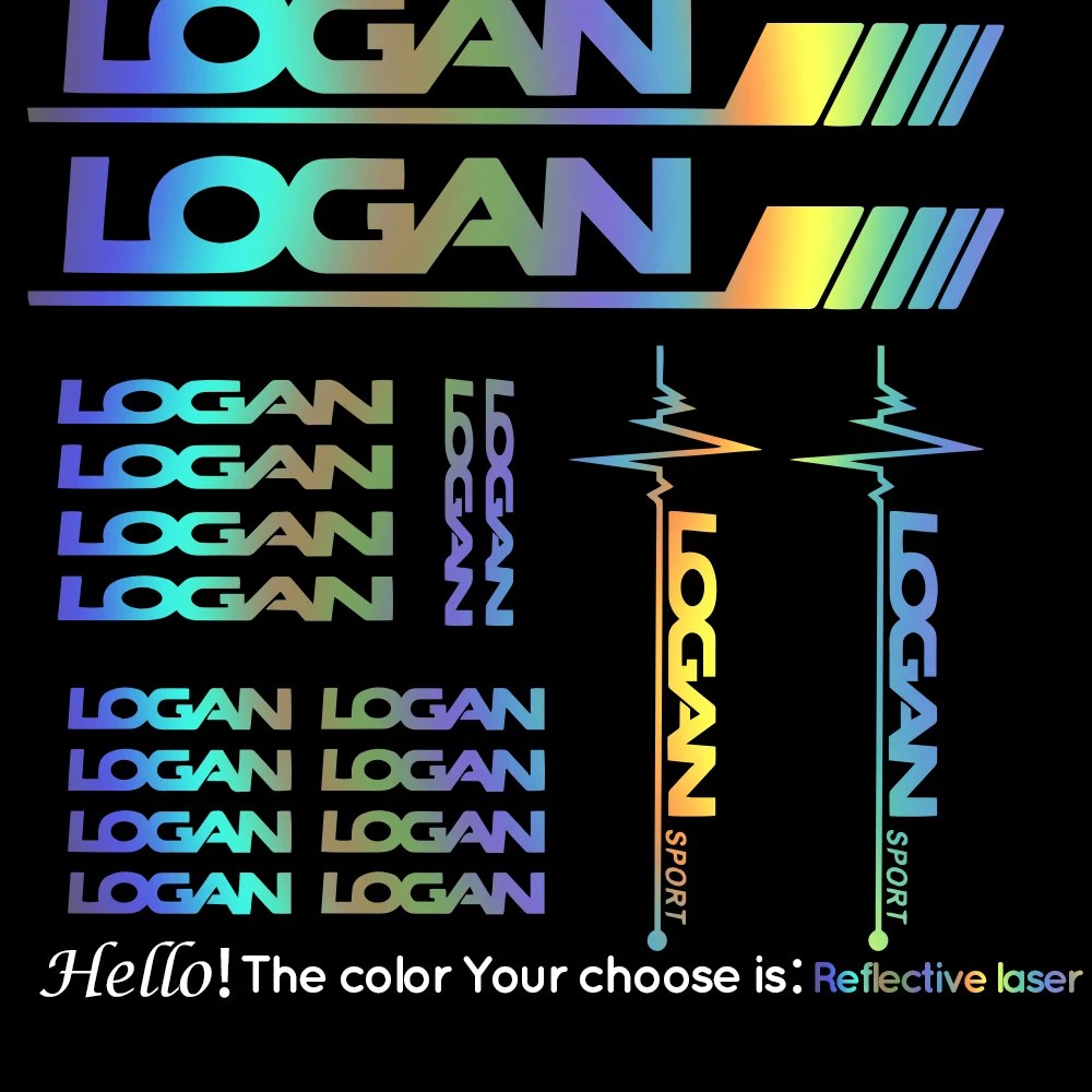 

voiture pour Renault Logan bande latérale pour vitres pneus et jantes décalcomanie de rétroviseur accessoires de réglage de