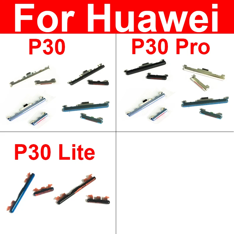 

Power Volume Side Button For Huawei P30 P30 Pro P30 Lite On OFF Power Volume Audio Control Buttons Up Down Mini Keys Parts