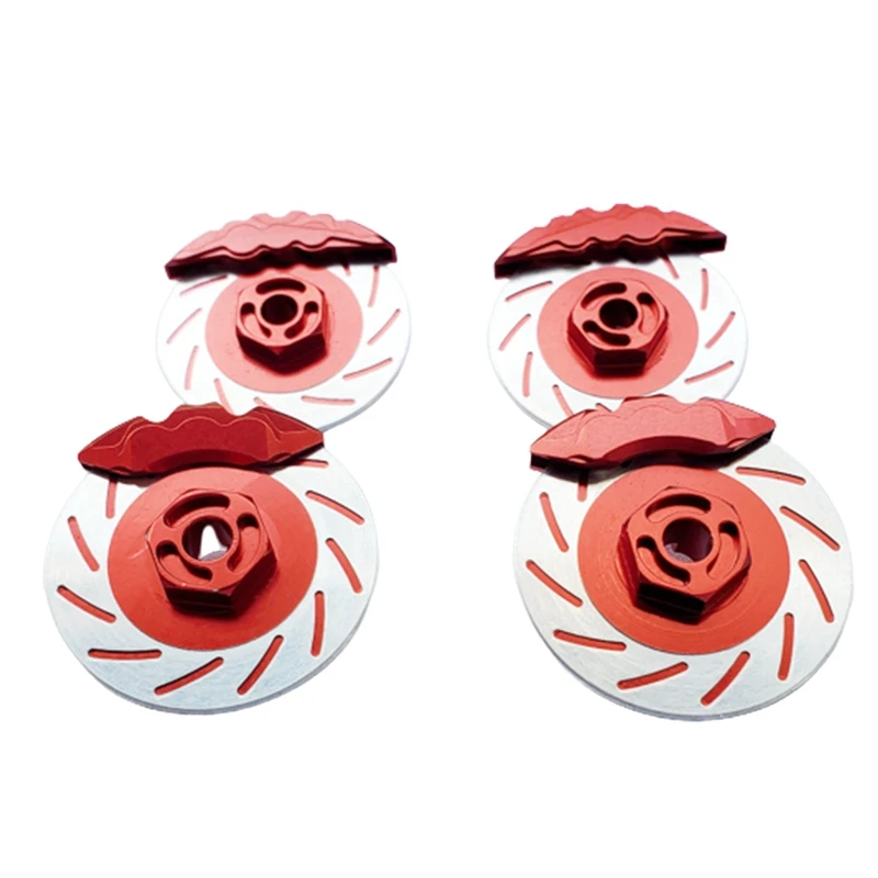 

4Pcs 12mm Wheels Hub Adapter Brake Disc Caliper for 3RACING Sakura D5S D4 1/10 On-Road Racing RC Car Upgrade Parts,1