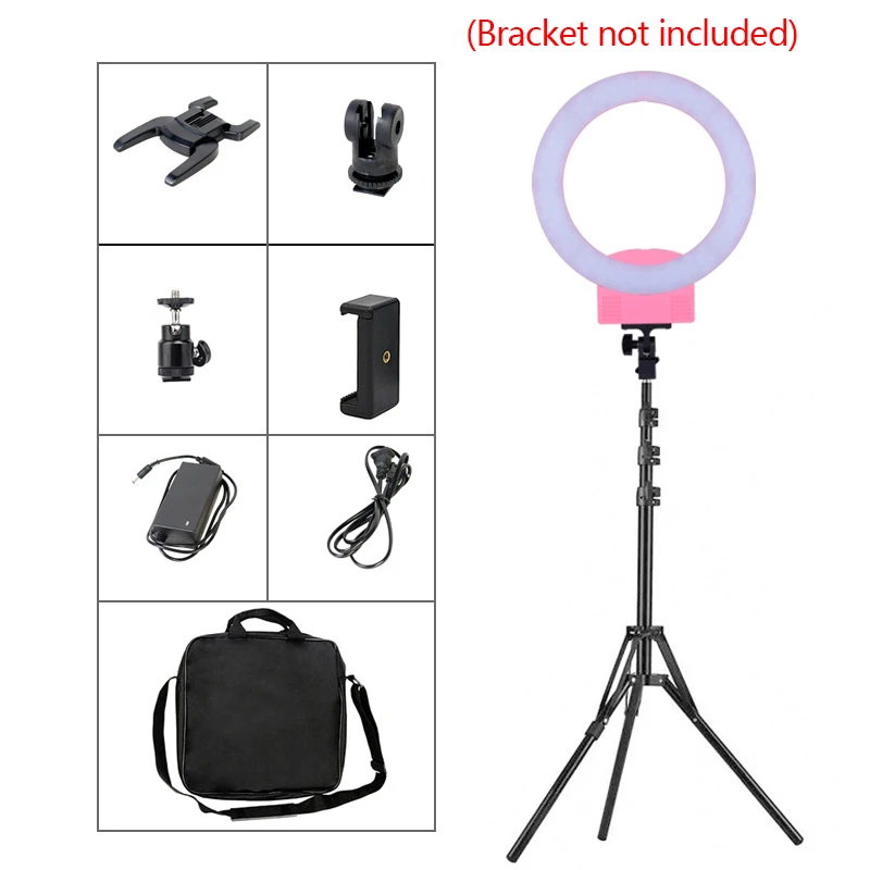 12 дюймовый светодиодный кольцевой светильник для фото и видеосъемки 36 Вт 3000 6000K