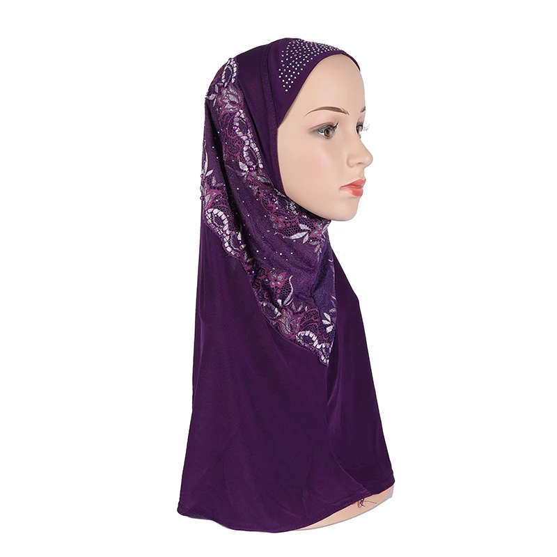 _ Исламский головной шарф кружевная шапочка с блестками шаль арабский убор