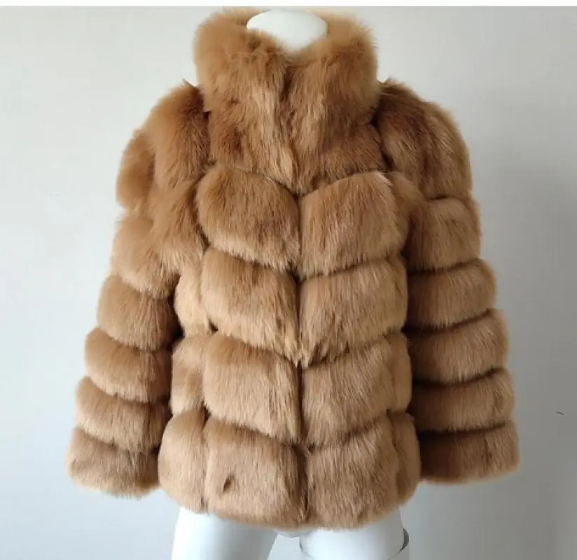 

New Autumn Winter Fur Coat Women Clothes High Quality Faux Fox Fur Overcoat Plus Size Thicken Warm Fur Outers Coats Thermal 4XL