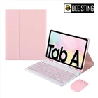 Чехол для клавиатуры с bluetooth-мышью, чехол для планшета из искусственной кожи, подходит для Samsung Tab A710.4 2020 tab s6 lite 10,4 P610, клавиатура
