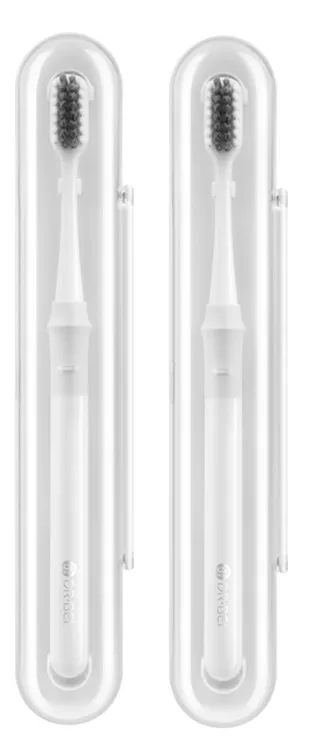 2pcs white С походная коробка Xiao mi Doctor B Tooth mi Bass метод лучше шунт щеток пара Уход за зубами для mi jia умный дом - Цвет: 2pcs white