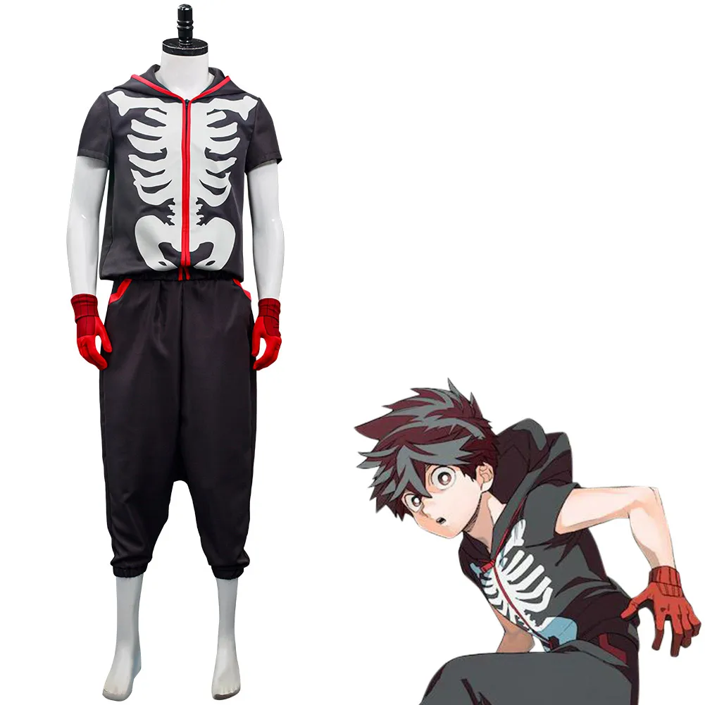 

Anime Kemono Jihen Kabane Kusaka Cosplay Costume Top Pants Outfits Halloween Carnival Suit
