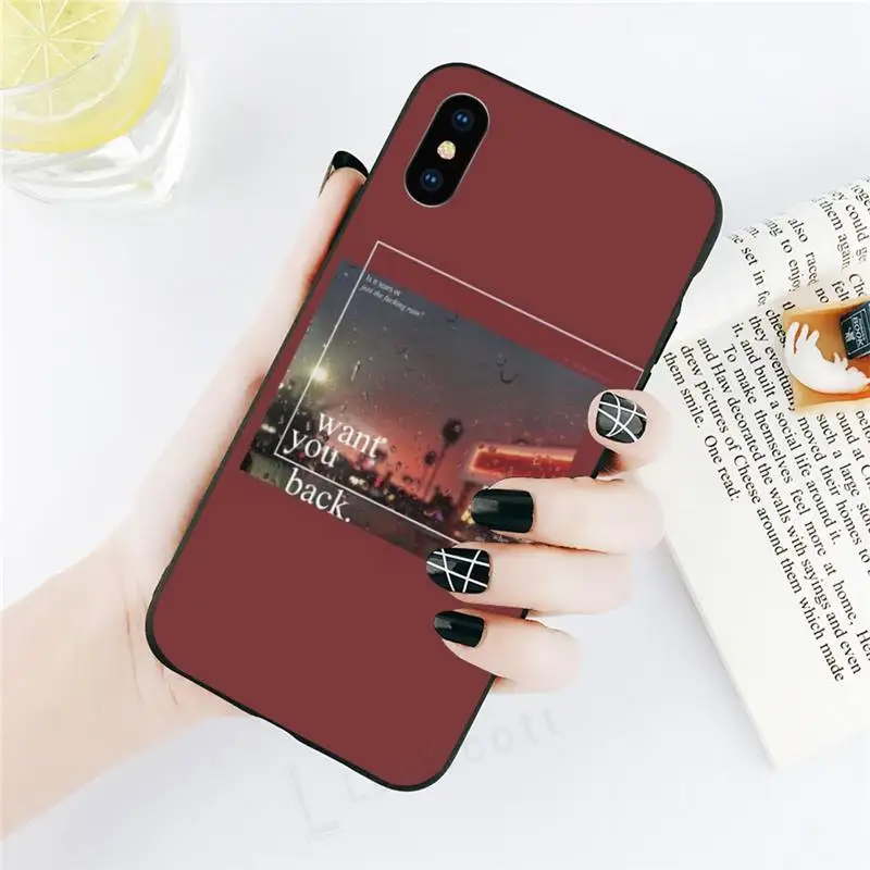 

Aesthetics songs lyrics Phone Case for iPhone 11 12 pro XS MAX 8 7 6 6S Plus X 5S SE 2020 XR