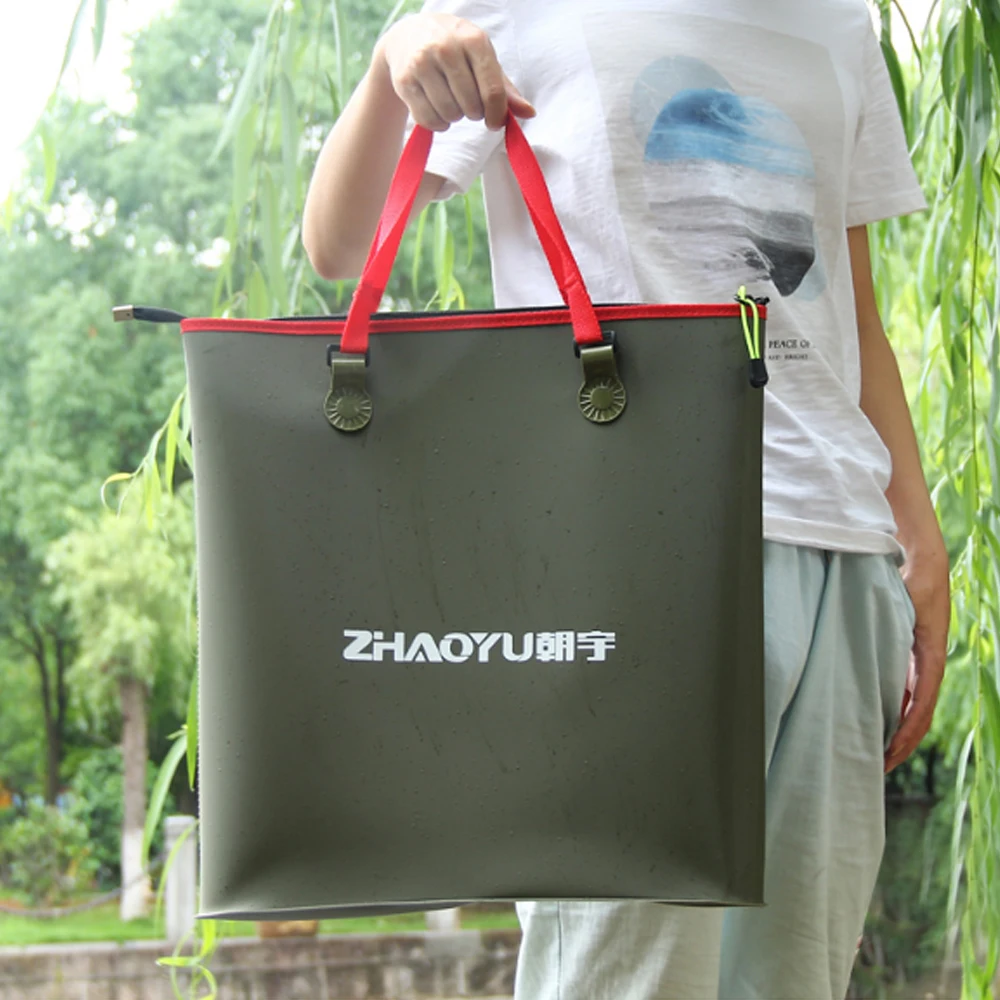 4 Size EVA Folding Fishing Bag Foldable Bucket Portable Outdoor Water Tank Fish Wear Care Gear X92G | Спорт и развлечения