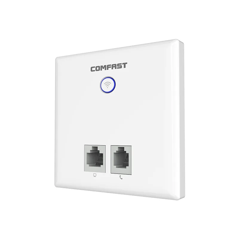 

86X86mm AC1200Mbps Access Point Poe Gigabit Wall AP Router Wireless 802.11AC Dual Band 1*10/100/1000Mbps WAN /LAN RJ45 Router