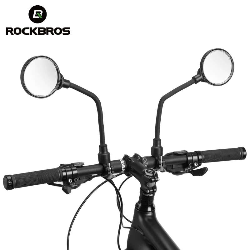 ROCKBROS Зеркало для велосипеда, 360, регулируемое, HD акриловое, с минутной поверхностью, для электрического мотоцикла, мопеда, заднего вида, Велосипедное Зеркало, Аксессуары для велосипеда