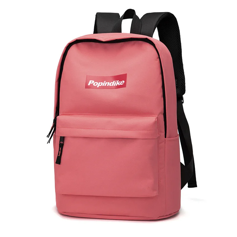 

Canvas backpack men and women Korean version of the college wind junior high school student bag leisure outdoor travel backpack
